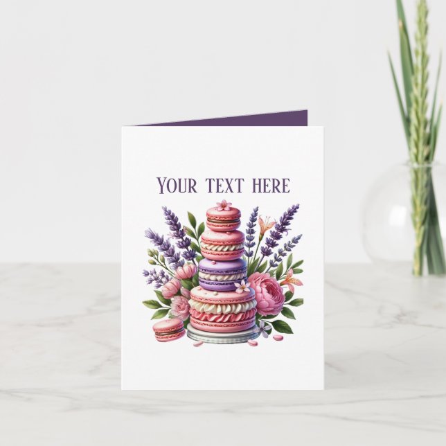 Cute bakery cookies customizable  card (Front)