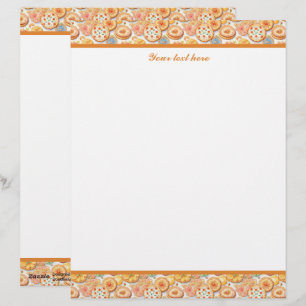 Cute Bakery vendors cookies customizable Custom Letterhead