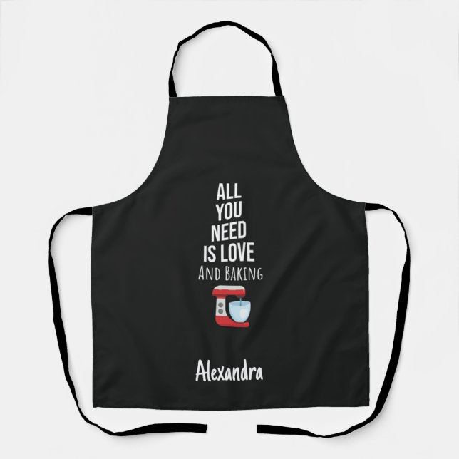 Cute Baking Gift For Baker Bakery Chef Cook Mother Apron (Front)