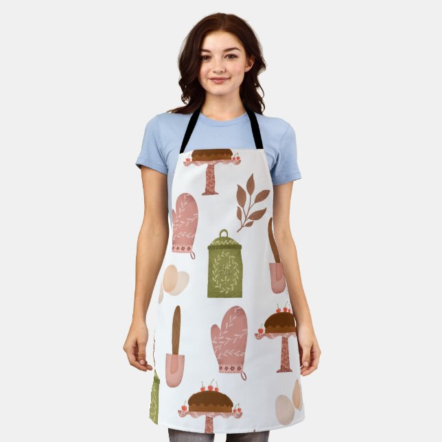 Cute Baking Kitchen Apron (Worn)