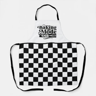 Cute baking mode word art apron