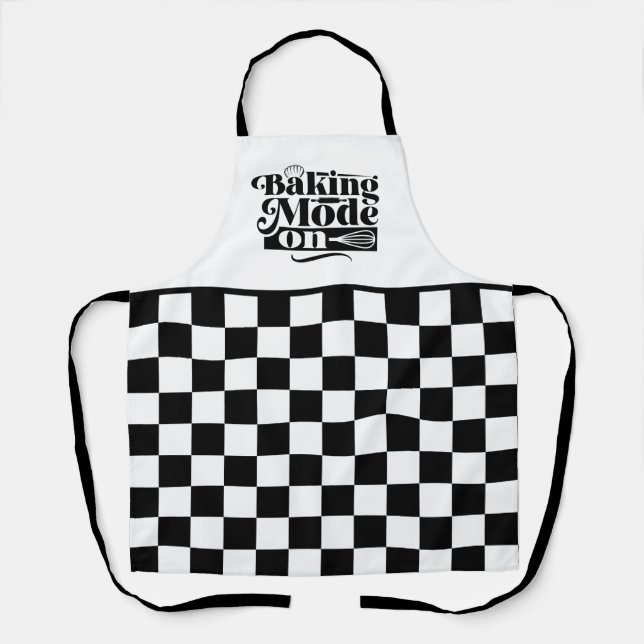 Cute baking mode word art  apron (Front)