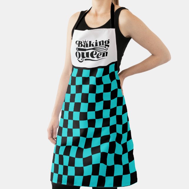 Cute baking Queen word art Apron (Insitu)