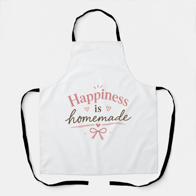 Cute Baking Quote Kitchen Apron | Gift for Bakers (Front)