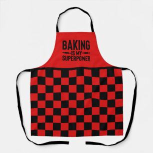Cute baking superpower word art  apron