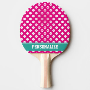Cute ball pattern tennis ping pong paddle for kids