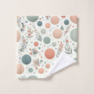 Cute Ball with Leafs Wash Cloth