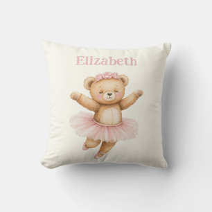 Cute ballerina bear cushion