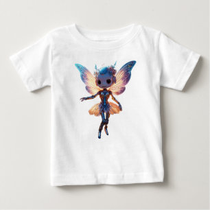 Cute Ballerina Dancing Robot Pixie Baby T-Shirt