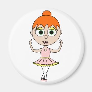 Cute Ballerina - Fifth Position Magnet
