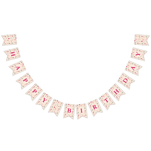 Cute Ballerina Girl Birthday Party Bunting (All)