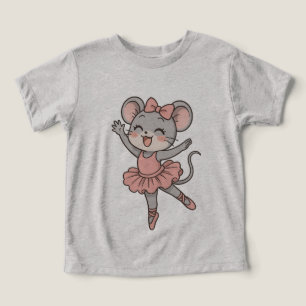 Cute Ballerina Mouse T-Shirt – Manga Style Charm