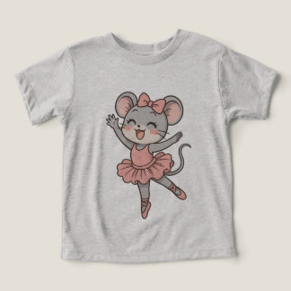 Cute Ballerina Mouse T-Shirt – Manga Style Charm