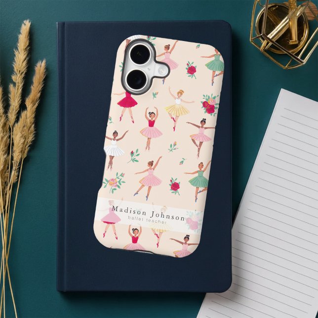 Cute Ballet Dancers Pattern Personalized (Cute Ballet Dancers Pattern Personalized iPhone Case)