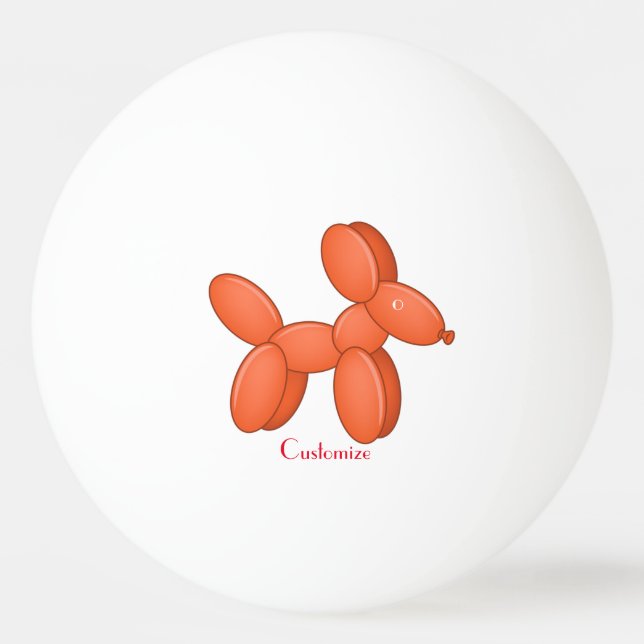 Cute Balloon Dog  Thunder_Cove Ping Pong Ball (Front)