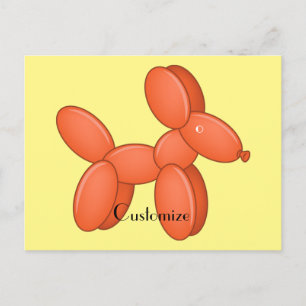 Cute Balloon Dog Thunder_Cove Postcard