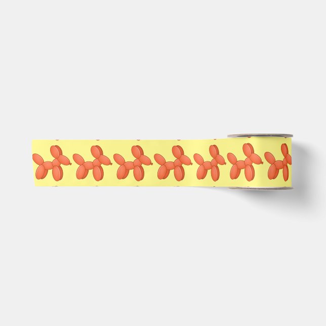 Cute Balloon Dog Thunder_Cove Satin Ribbon (Front)