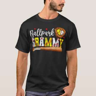 Cute Ballpark Grammy Softball Grammy Baseball T-Shirt