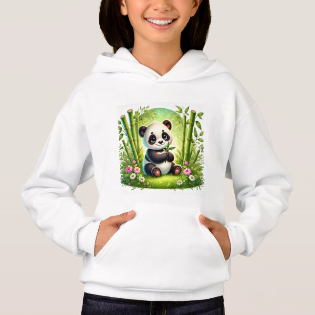 Cute Bamboo Forest Design - Adorable Panda Cub (Front)