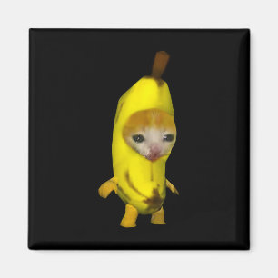 Cute Banana Cat Happy Bananacat Meme Kitty Cat Lov Magnet