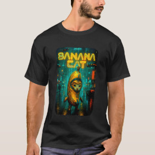 Cute Banana Cat Happy Bananacat Meme Kitty Cat Lov T-Shirt