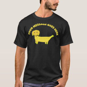 Cute Banana Dog Personalised T-Shirt