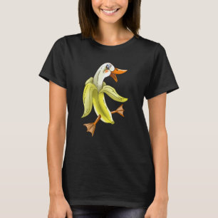 Cute Banana Duck Vegetarian Pet Fan Funny Vegan Fo T-Shirt
