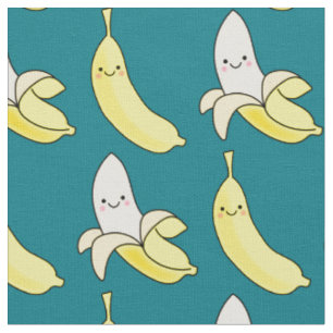 Cute Banana Kawaii Kids Cartoon Fabric