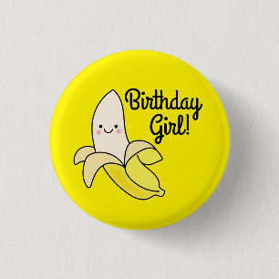 Cute Banana Kids Birthday Kawaii 3 Cm Round Badge