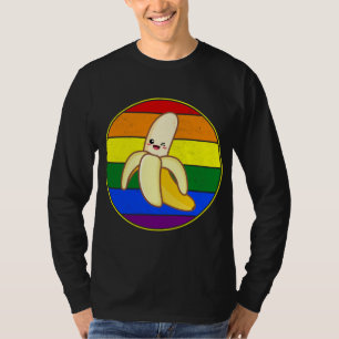 Cute Banana Lover LGBTQ Stuffn Rainbow Kawaii Love T-Shirt