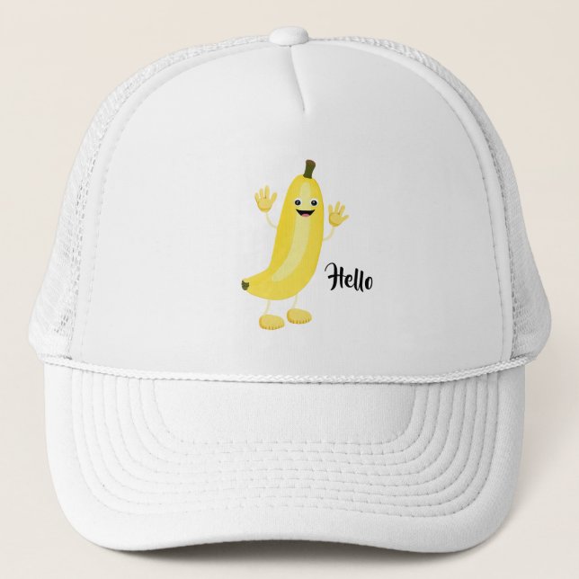 Cute banana trucker hat (Front)