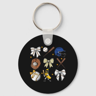 Cute Bananas Coquette Bow Banana For Men Kids Wome Key Ring