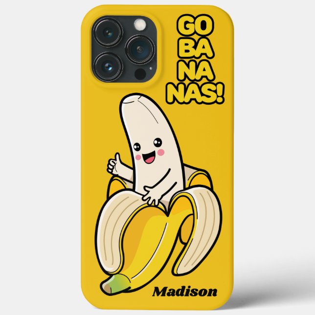 Cute Bananas custom name phone cases (Back)