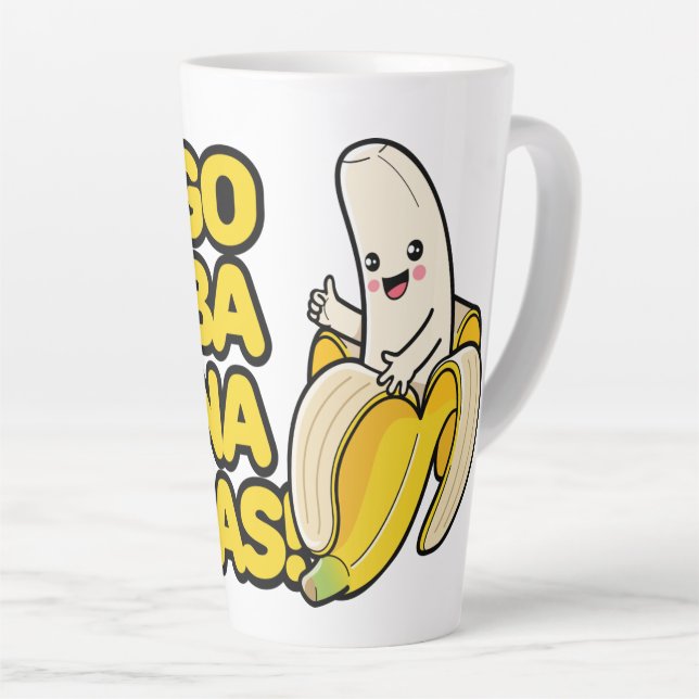 Cute Bananas Latte Mug (Right Angle)