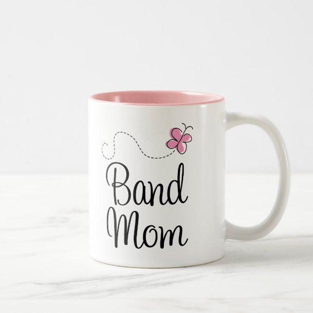 Cute Band Mum Gift Two-Tone Coffee Mug (Right)