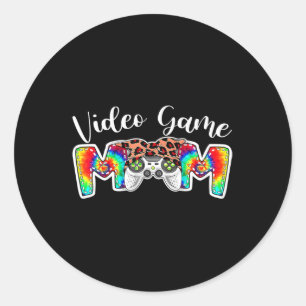 Cute Bandanna Video Game Mum Sport Tie Dye Mother' Classic Round Sticker