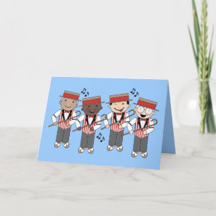 Cute Barbershop Quartet Gift Card