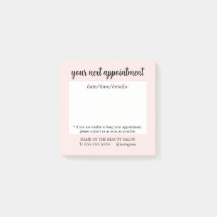 Cute Bare Rose Handwritten Appointment Remind Post-it Notes