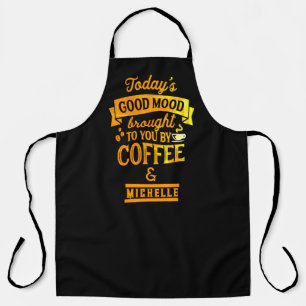 Cute Barista Coffee Apron - Personalized Cafe