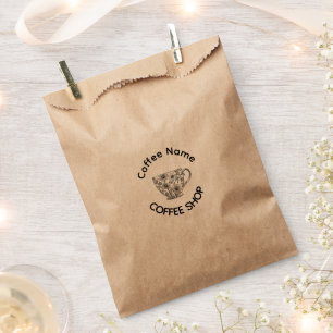 Cute Barista Obsessive Coffee café Favour Bags