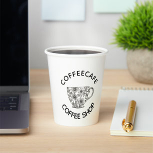 Cute Barista Obsessive Coffee café Paper Cups