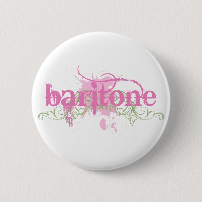 Cute Baritone Music Button (Front)