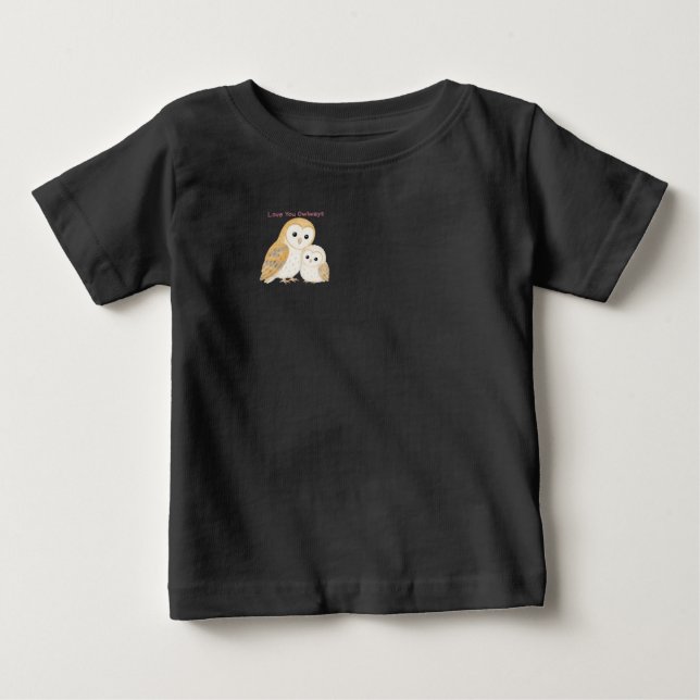 Cute Barn Owl Kids T-Shirt (Front)