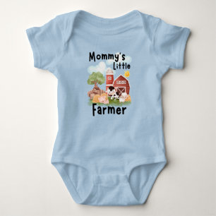 Cute Barnyard Animals Baby Bodysuit