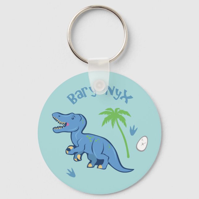 Cute Baryonyx Key Ring (Front)