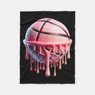 Cute Basball Art For Women Girls Fleece Blanket