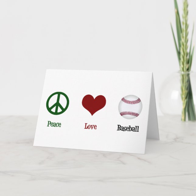 Cute Baseball Holiday Card (Front)