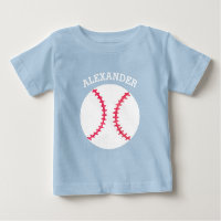 Cute Baseball Softball Personalised Baby Sports