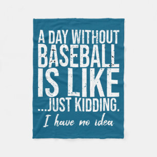 Cute Baseball Sports Fleece Blanket