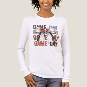 Cute Baseball sports game day Tri-Blend Shirt